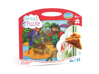 Vertikální okenní puzzle PIRÁTI, 48 dílků