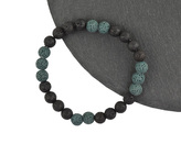 Náramek pánský kulička Láva (zelená, černá)