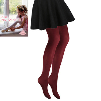 Lady B punčochové kalhoty GIRL MICRO tights 50 DEN windsor wine 122-128 1 ks