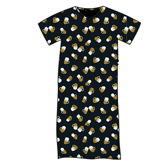 Lonka® Seeking noční košile krátký rukáv pivo/půllitry XXL 1 ks