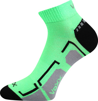 VoXX® ponožky Flashik neon zelená 30-34 (20-22) 3 páry