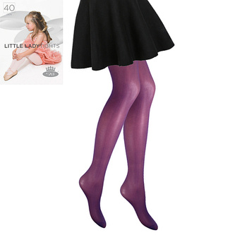 Lady B punčochové kalhoty LITTLE LADY tights 40 DEN royal purple 110-116 1 ks