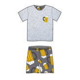 Lonka® Koffing pyžamo krátký rukáv pivo/tisk XXL 1 ks