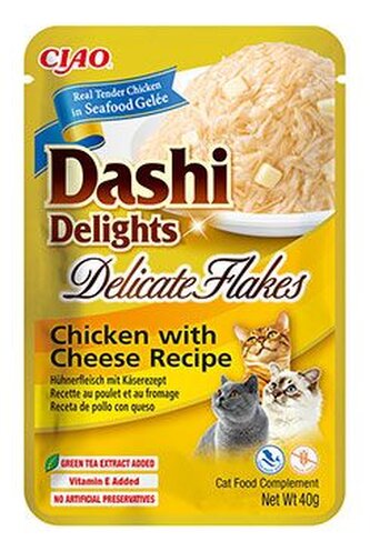 Churu Cat Dashi Delights Deli Flakes Chick&Cheese 40g Churu Cat Dashi Delights Deli Flakes Chick&Cheese 40g