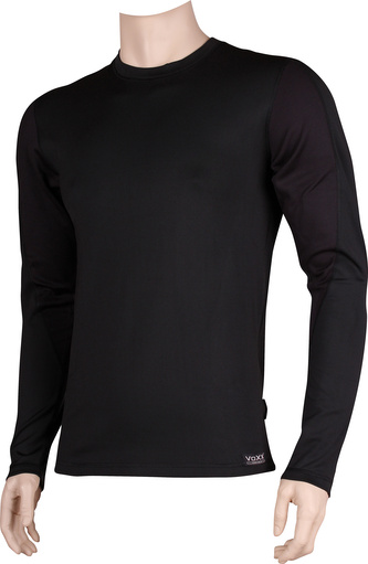 VoXX® SOLID 01 pánské tričko dlouhý rukáv černo-černá XL 1 ks