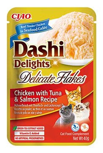 Churu Cat Dashi Delights Deli Flakes Chick&Tun&Salm40g; Churu Cat Dashi Delights Deli Flakes Chick&Tun&Salm40g;