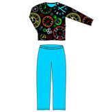 Lonka® Lopping pyžamo dlouhý rukáv hodiny XXL 1 ks