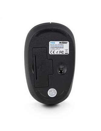 Myš "Free", černá, malá velikost, bezdrátová, optická, USB, URBAN FACTORY WMB01UF