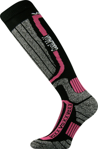 VoXX® podkolenky lyžařské Kerax - CoolMax® magenta 35-38 (23-25) 1 pár