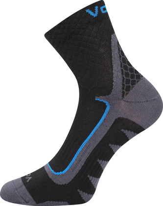 VoXX® ponožky Kryptox černá-modrá 39-42 (26-28) 3 páry