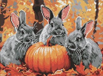 Diamentowa mozaika - Przygody z królikiem 30x40cm