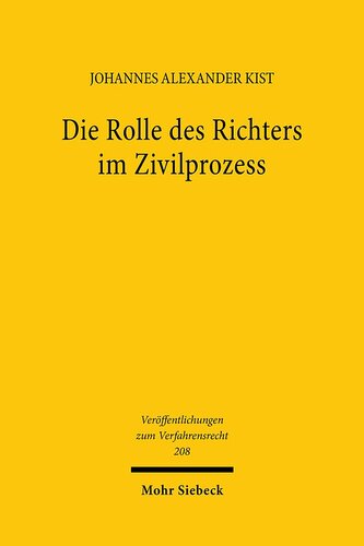 Die Rolle des Richters im Zivilprozess