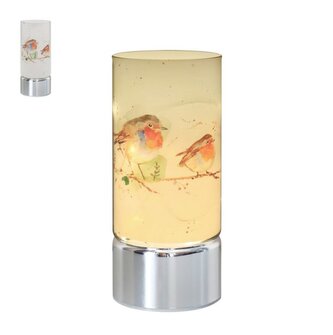 Lampička 20 cm LP53220 WINTER ROBIN L&P;