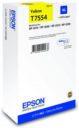 Epson T7554 XL C13T75544N žlutá (yellow) originální cartridge
