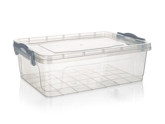 box úložný GEMA 7l, 37x25x12cm, víko, klip, PH ŠE/TRA
