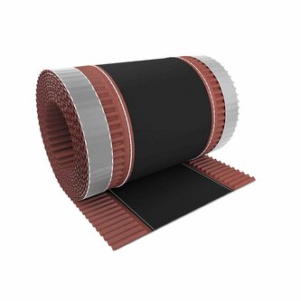 Pás hřebenový paropropustný CoroVENT 310mm x 5m RAL 7021 antracitová