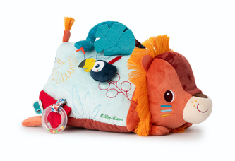 Lilliputiens - textilní hračka s aktivitami a zrcátkem - lev Jack