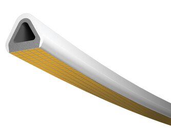 Těsnění TLT profil D 6 H těsnění 9x8mm dvouvrstvé hnědé 2x3m