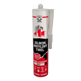 Silikon akrylový tmel BULDOK bílý 280ml