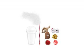 Huhubamboo vánoční mix hraček v kelímku