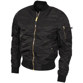 Bunda pilotní MFH Airforce MA1 - černá, 3XL