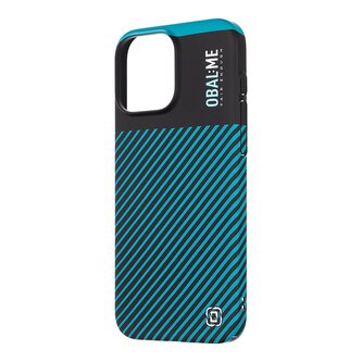 OBAL:ME Flossy Stripes Kryt pro Apple iPhone 16 Pro Max Black/Teal OBAL:ME Flossy Stripes Kryt pro Apple iPhone 16 Pro Max Black/Teal