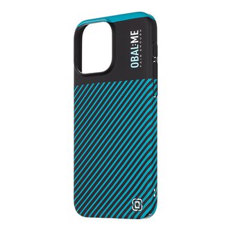 OBAL:ME Flossy Stripes Kryt pro Apple iPhone 15 Pro Max Black/Teal OBAL:ME Flossy Stripes Kryt pro Apple iPhone 15 Pro Max Black/Teal