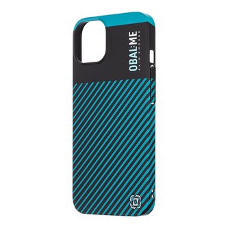 OBAL:ME Flossy Stripes Kryt pro Apple iPhone 13 Black/Teal OBAL:ME Flossy Stripes Kryt pro Apple iPhone 13 Black/Teal