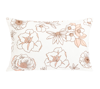 Povláček bavlna - Květ lososová - 50x70cm na zip ( pouze povlak )