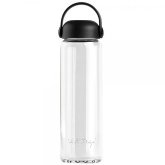 Vialli Design Láhev, 540 ml, skleněná,  černá_FUORI 0237