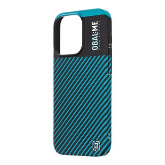 OBAL:ME Flossy Stripes Kryt pro Apple iPhone 15 Pro Black/Teal OBAL:ME Flossy Stripes Kryt pro Apple iPhone 15 Pro Black/Teal