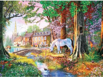 GIBSONS Puzzle Poníci z Nového lesa 1000 dílků