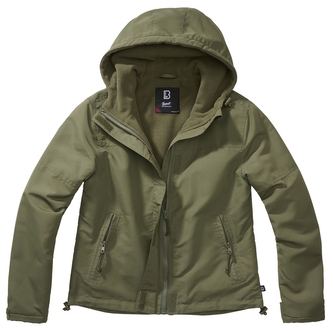 Bunda Brandit Ladies Windbreaker Frontzip - olivová, XS