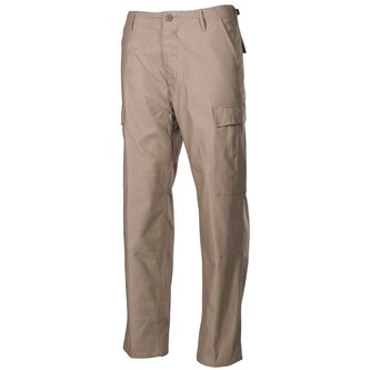 Kalhoty MFH US BDU prošité - khaki, XL