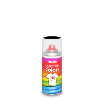 Ghiant - H2O barva ve spreji na textil - 150 ml - černá