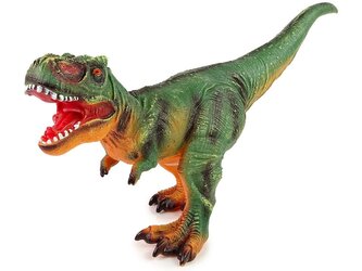 Duża figurka dinozaur Tyranozaur Rex ziel-pomarań. Duża figurka dinozaur Tyranozaur Rex ziel-pomarań.