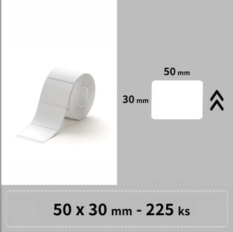 Niimbot štítky PL 50x30mm 225ks Bílé pro M2-H Niimbot štítky PL 50x30mm 225ks Bílé pro M2-H