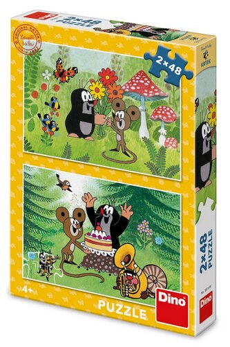 Puzzle 2x48 Krtek Oslava Puzzle 2x48 Krtek Oslava