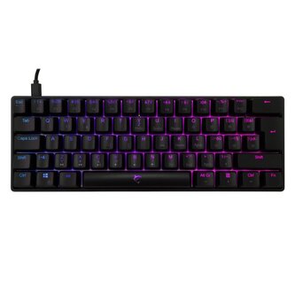 White Shark herní mechanická klávesnice SHINOBI 2 , CZ/SK layout,červený switch, černá (GK-4115)
