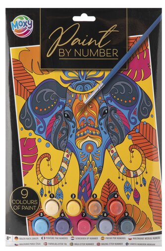 Malování podle čísel 22x30 cm - Slon