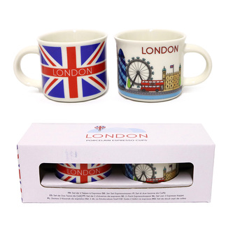 Porcelánový hrnek- esspresso- sada 2 - Londýn
