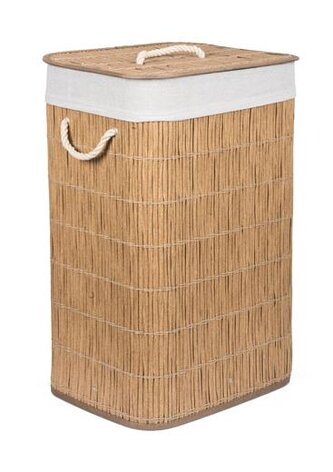Koš na prádlo G21 72 l, ratanový design s bílým košem Koš na prádlo G21 72 l, ratanový design s bílým košem