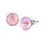 Náušnice, fialový opál s krystaly SWAROVSKI®, 8 mm, ART CRYSTELLA 1800XKE062