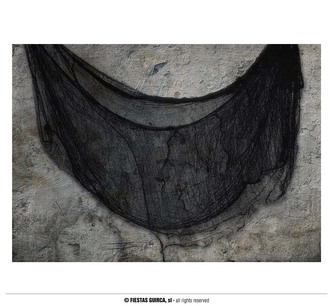 Černá látka 76x228 cm