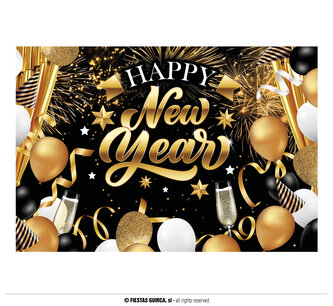 Foto plátno "happy new year" 220x150 cm