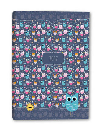 Diář A5 Owls týdenní 2017