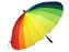 Parasol ręcznie rozkładany tęczowy