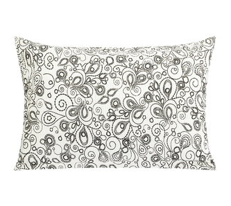 Povláček krepový - Květ šedá, smetanová - 50x70cm na zip ( pouze povlak )