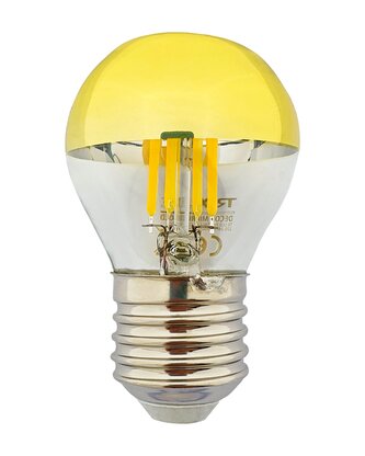 LED žárovka Trixline DECOR MIRROR P45, 5W GOLD