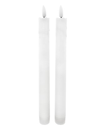 Dlouhé LED svíce - bílé, 2ks HOME DECOR HD-114
